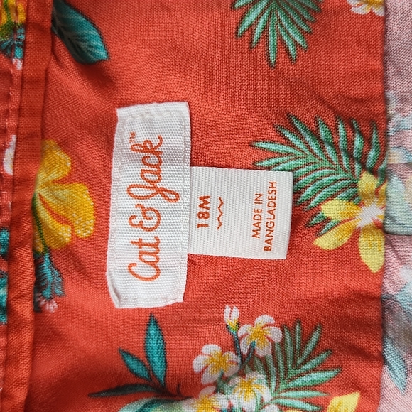 Toddler boy Hawaiian shirt, Cat & Jack, size 18 months - Picture 7 of 7
